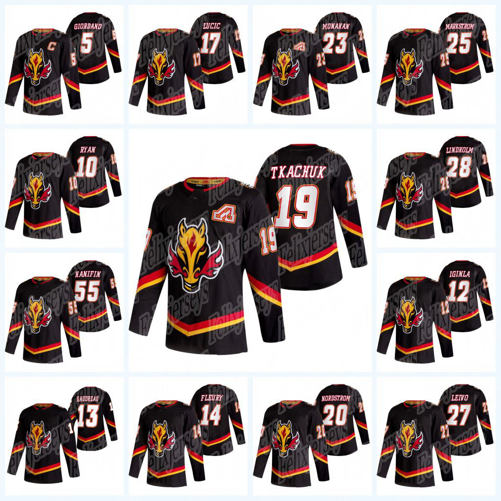 19 Matthew Tkachuk 2020-21 Reverse Retro Jerseys Calgary Flames Johnny Gaudreau Sean Monahan Sam Bennett Mark Giordano Derek Ryan, Black;red
19 Matthew Tkachuk 2020-21 Reverse Retro Jerseys Calgary Flames Johnny Gaudreau Sean Monahan Sam Bennett Mark Giordano Derek Ryan, Black;red