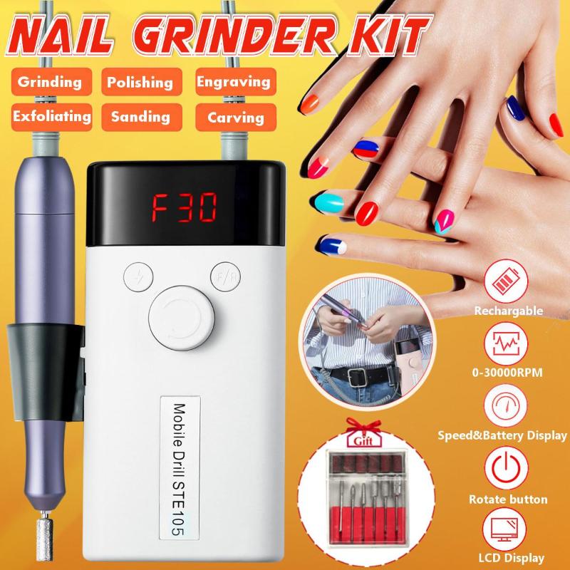 30000RPM 2000mhx3 12.6V Portable Electric Nail Drill Machine Handle Nail Art Gel Polish Pedicure File Drill Manicure Set
30000RPM 2000mhx3 12.6V Portable Electric Nail Drill Machine Handle Nail Art Gel Polish Pedicure File Drill Manicure Set