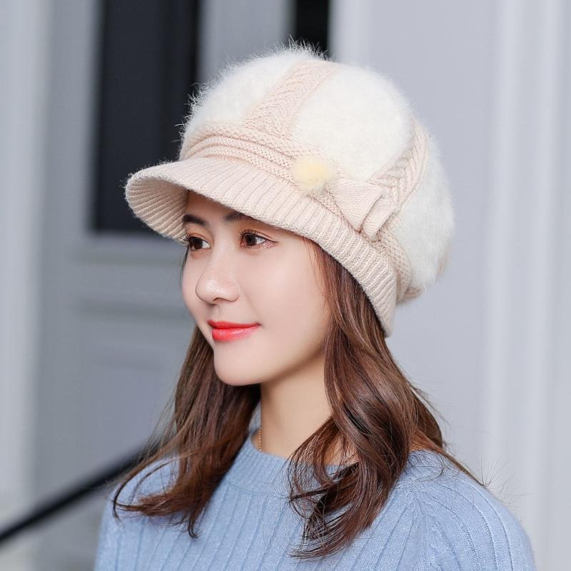 Women's Fashion Autumn Winter Knitted Peaked Wool Hat Casual All-Matching Fur Hat Cute European and American Warm Cap, 3 deep purple
Women's Fashion Autumn Winter Knitted Peaked Wool Hat Casual All-Matching Fur Hat Cute European and American Warm Cap, 3 deep purple