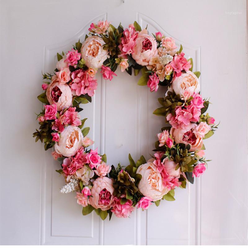 European-style imitation peony wreath original DIY imitation flowers decorated with Christmas wreaths Free Shipping1, Pink
European-style imitation peony wreath original DIY imitation flowers decorated with Christmas wreaths Free Shipping1, Pink