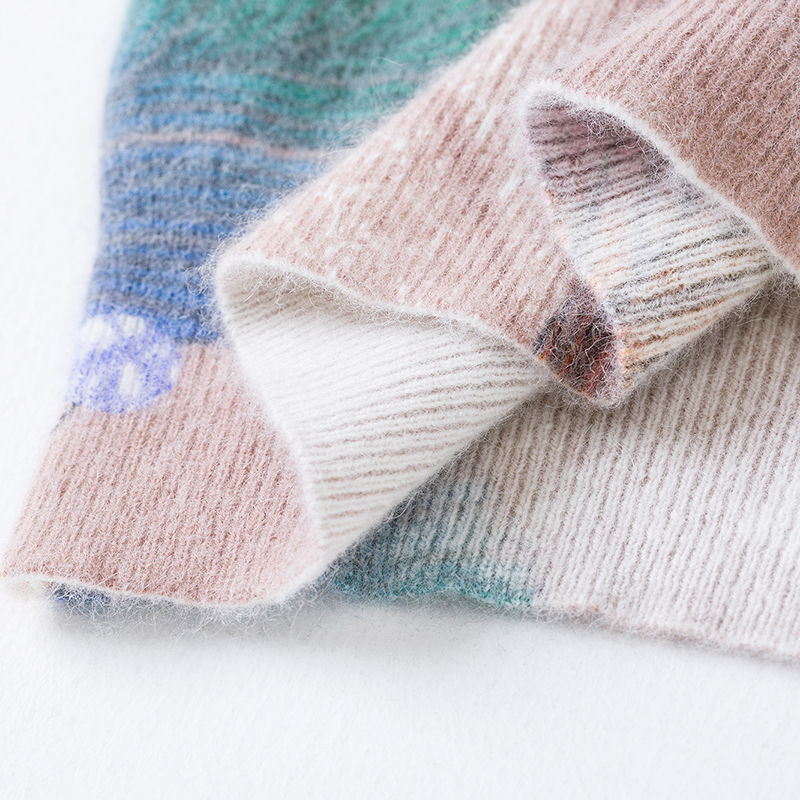 YISU Sweater Women Autumn Winter Fashion New Leaf Printed sweater Long Sleeve Loose pullover Knitted sweaters Women 201111wtt