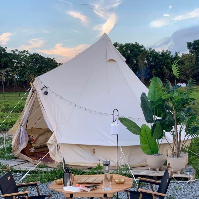 Camping Tent Rainproof Large Bell Cotton Picnic Tent(The logistics price Pls Contact us)