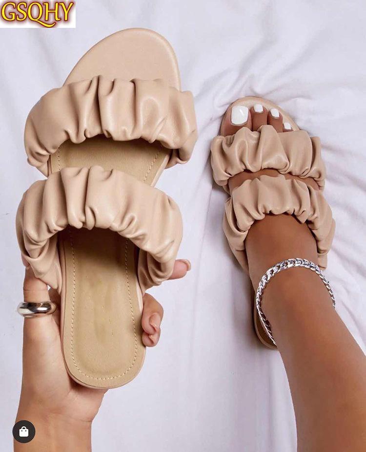 Summer Women Slipper Ladies Outdoor Elegant Folds Slides Sandals Wedge High Heels Slip On High Quality Slipper, Black
Summer Women Slipper Ladies Outdoor Elegant Folds Slides Sandals Wedge High Heels Slip On High Quality Slipper, Black