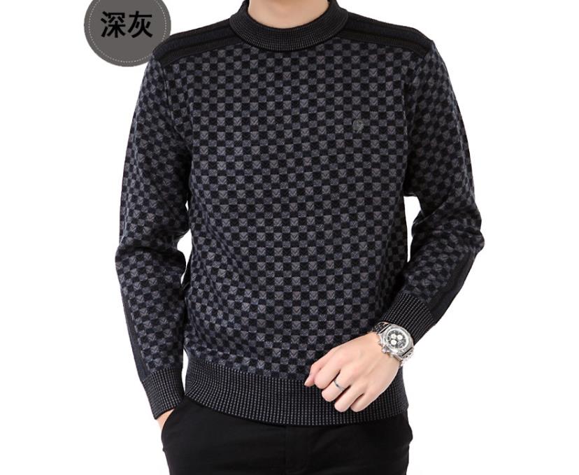 Wholesale-New Fashion Winter Warm o-neck long sleeve Casual Pullovers Knitted sweater man outdoors oversized male sweaters