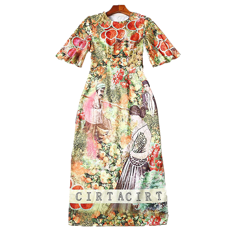 Xf Summer Designer Higher Quality Recent Portrait Feast of Fruit and Garden Plants Printed Flowers in Street Mode T5gx, Multiple
Xf Summer Designer Higher Quality Recent Portrait Feast of Fruit and Garden Plants Printed Flowers in Street Mode T5gx, Multiple
