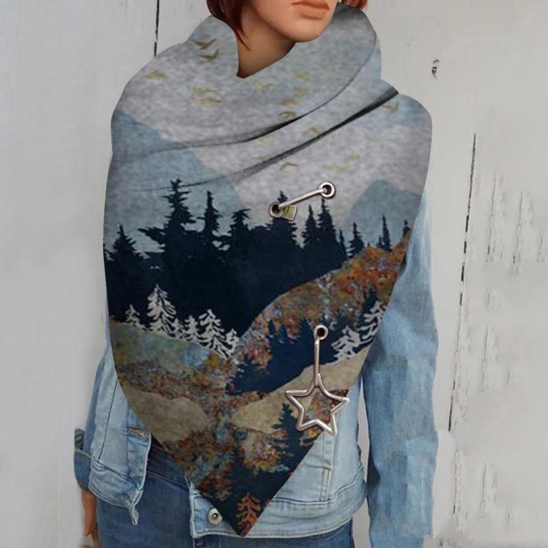 Fashion Winter Scarf Women Paisley Atmospheric Landscape Painting Print Bandana Button Soft Wrap Casual Warm Scarves Shawls
Fashion Winter Scarf Women Paisley Atmospheric Landscape Painting Print Bandana Button Soft Wrap Casual Warm Scarves Shawls