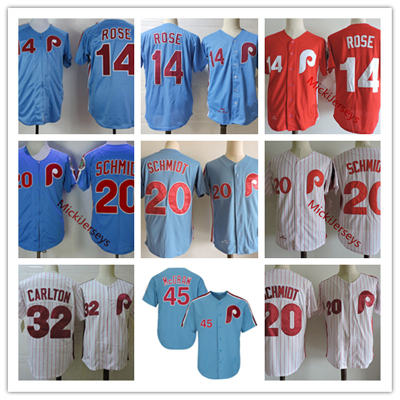 Mens #20 Mike Schmidt Jersey stitched White Blue 1980 Vintage #14 PETE ROSE Jersey #32 Steve Carlton #45 Tug McGraw Jersey S-3XL
Mens #20 Mike Schmidt Jersey stitched White Blue 1980 Vintage #14 PETE ROSE Jersey #32 Steve Carlton #45 Tug McGraw Jersey S-3XL