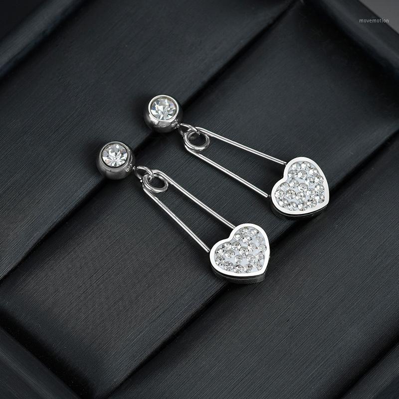 Stainless Steel Women's Earrings with Rhinestones Crystal Drop Earrings Jewelry Women's Love Hearth Zircon1
Stainless Steel Women's Earrings with Rhinestones Crystal Drop Earrings Jewelry Women's Love Hearth Zircon1
