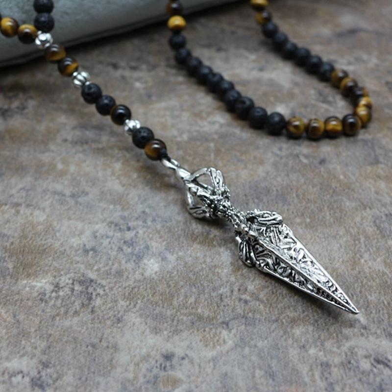New Design 6MM Tiger stone bead Black Men's Hematite arrow geometric pendants Necklace Fashion Jewelry punk necklaces gifts
New Design 6MM Tiger stone bead Black Men's Hematite arrow geometric pendants Necklace Fashion Jewelry punk necklaces gifts