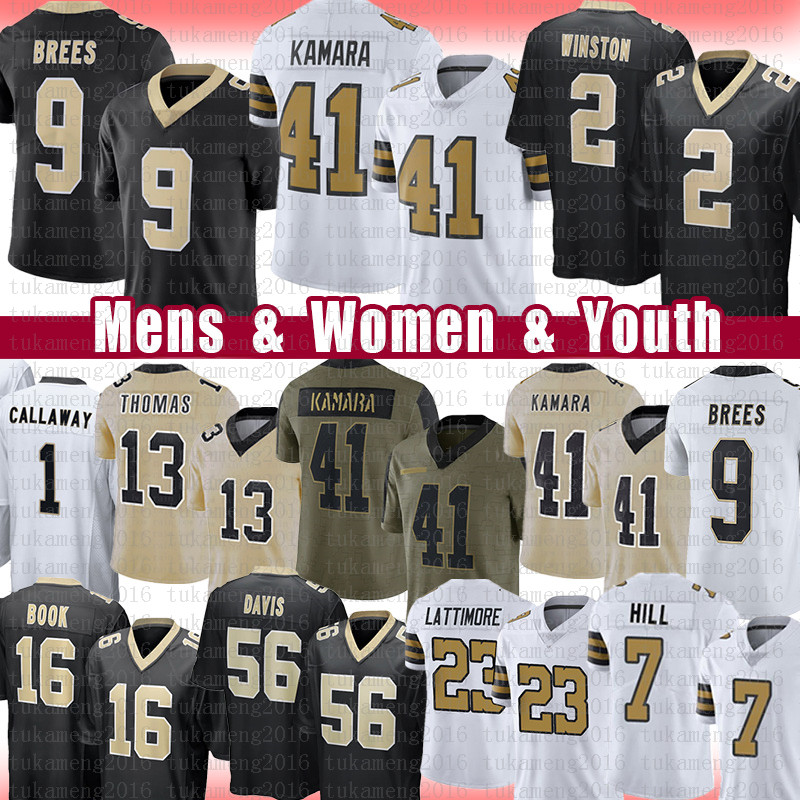 Alvin Kamara 2 Jameis Winston Drew Brees Football Jersey Marquez Callaway Taysom Hill Michael Thomas Marshon Lattimore Demario Davis Ian Book Payton Turner Cameron, Black
Alvin Kamara 2 Jameis Winston Drew Brees Football Jersey Marquez Callaway Taysom Hill Michael Thomas Marshon Lattimore Demario Davis Ian Book Payton Turner Cameron, Black