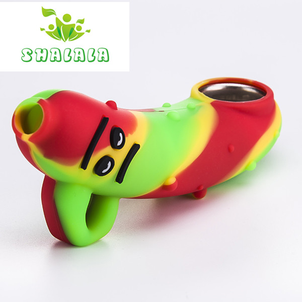 Mini Silicone Hand Pipe Smoke Accessories with Metal Iron Bowl Glass Bowl For Dry Herbal 4.3 Inch Tobacco Smoking Spoon Pipes 700
Mini Silicone Hand Pipe Smoke Accessories with Metal Iron Bowl Glass Bowl For Dry Herbal 4.3 Inch Tobacco Smoking Spoon Pipes 700