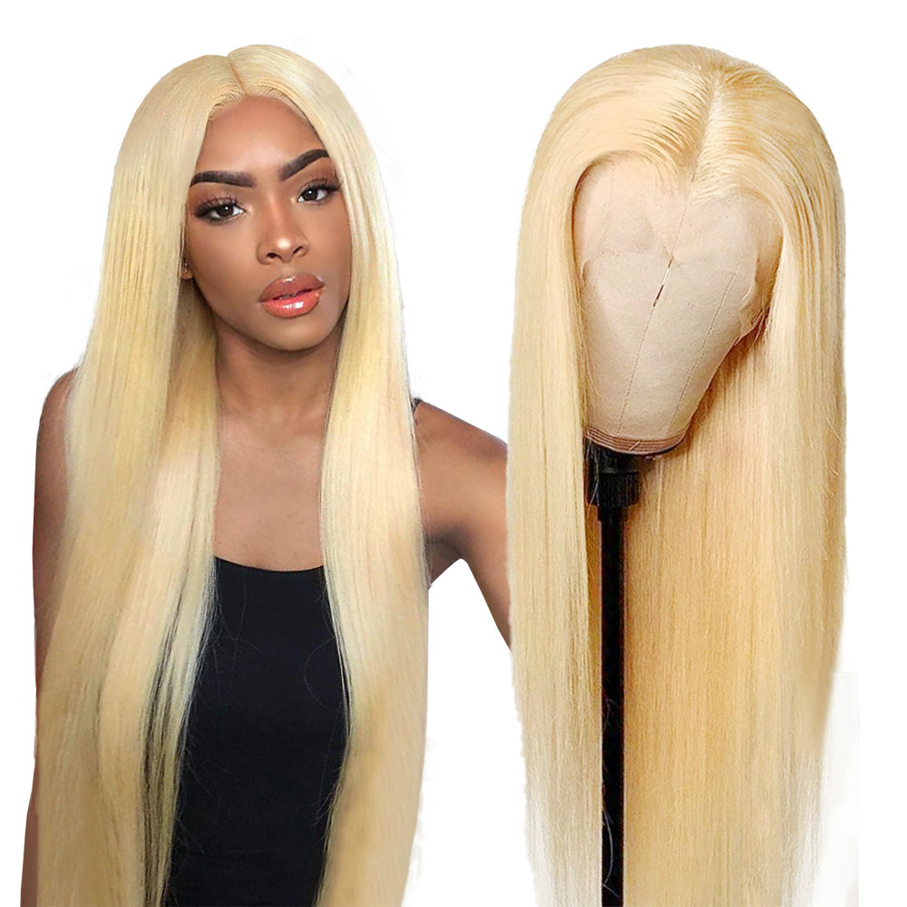 613 Blonde Lace Front Wig Honey Blonde Middle Part Straight Human Hair Wigs 28 30 Inch Transparent Glueless Wigs for Women 180%, As show
613 Blonde Lace Front Wig Honey Blonde Middle Part Straight Human Hair Wigs 28 30 Inch Transparent Glueless Wigs for Women 180%, As show