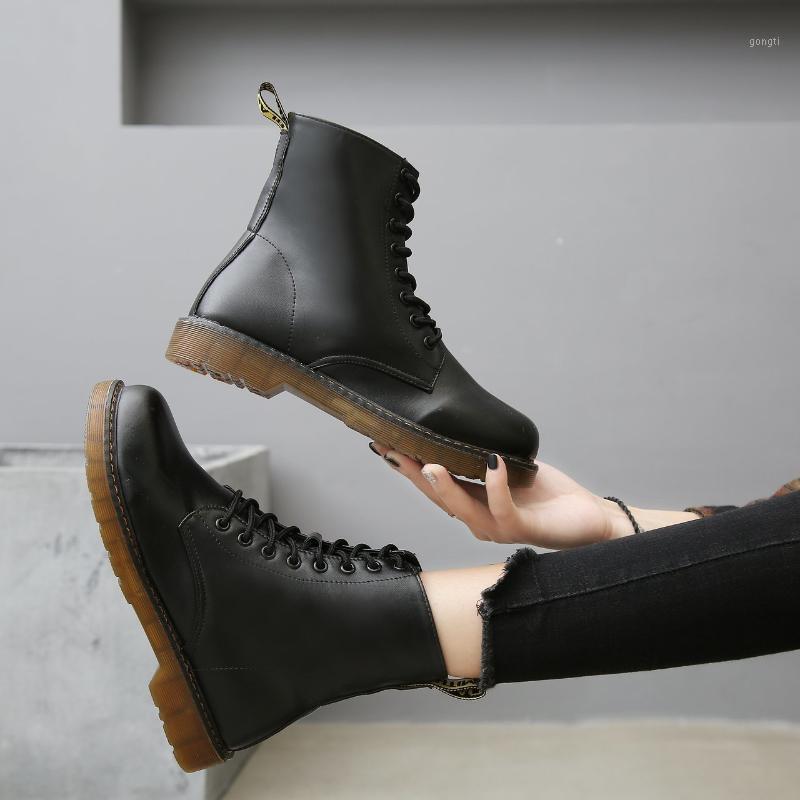 Solid Leather Boots Ankle Boots For Women Shoes Woman Thick Soled Mid Heels Round Toe Lace Up Winter Botas Mujer Plus Size1, Black
Solid Leather Boots Ankle Boots For Women Shoes Woman Thick Soled Mid Heels Round Toe Lace Up Winter Botas Mujer Plus Size1, Black