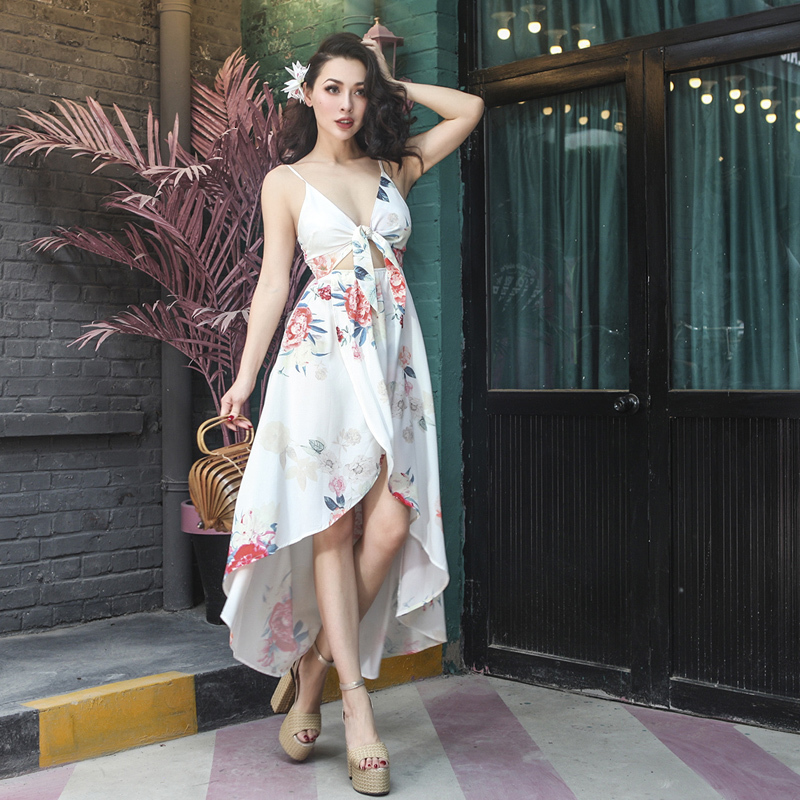 2021 New Summer Holidays Very Sexy Lower Irregular Court Adjustable Spaghetti Strap Dressed Floral Printed NJXY, White
2021 New Summer Holidays Very Sexy Lower Irregular Court Adjustable Spaghetti Strap Dressed Floral Printed NJXY, White