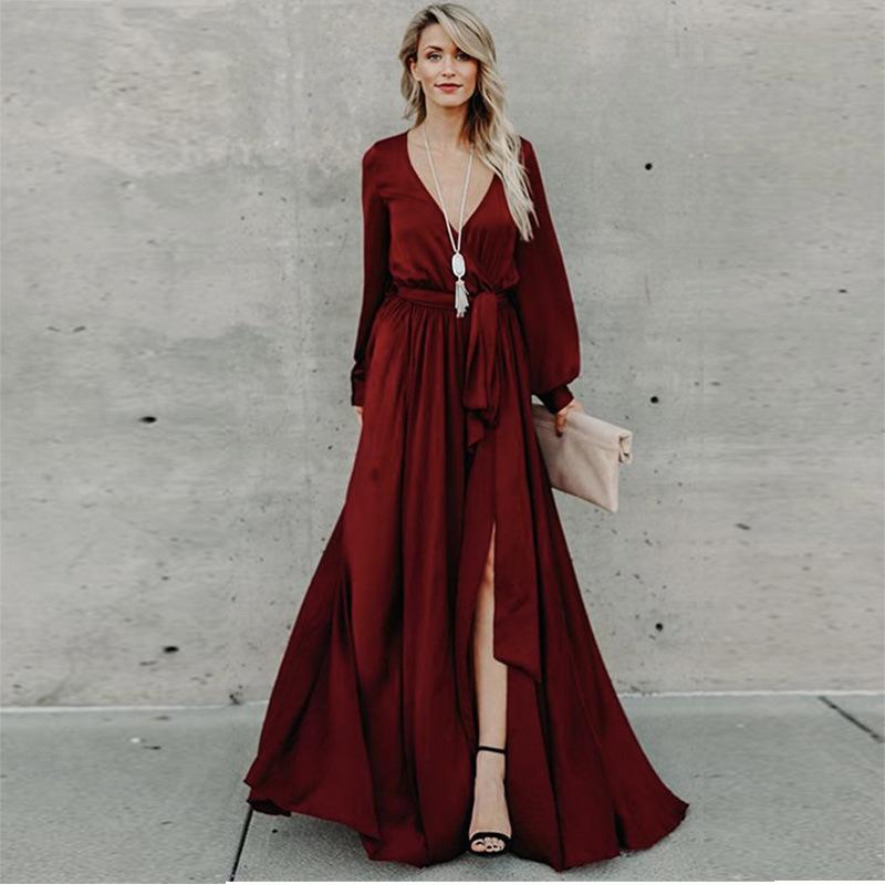 2021 Swimwear Cover-ups Elegant Deep V-neck Front Open Self Belted Summer Dress For Women Beach Wear Swim Suit Cover Up A528, Red
2021 Swimwear Cover-ups Elegant Deep V-neck Front Open Self Belted Summer Dress For Women Beach Wear Swim Suit Cover Up A528, Red