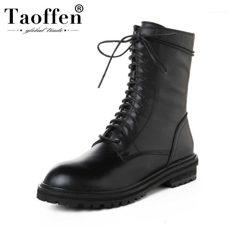 Taoffen Women 2020 Winter Genuine Leather Motorcycle Boots Chunky Heels Zipper Fashion Sexy Shoes Women Casual Botas Size 34-431, Black 1 without fur
Taoffen Women 2020 Winter Genuine Leather Motorcycle Boots Chunky Heels Zipper Fashion Sexy Shoes Women Casual Botas Size 34-431, Black 1 without fur