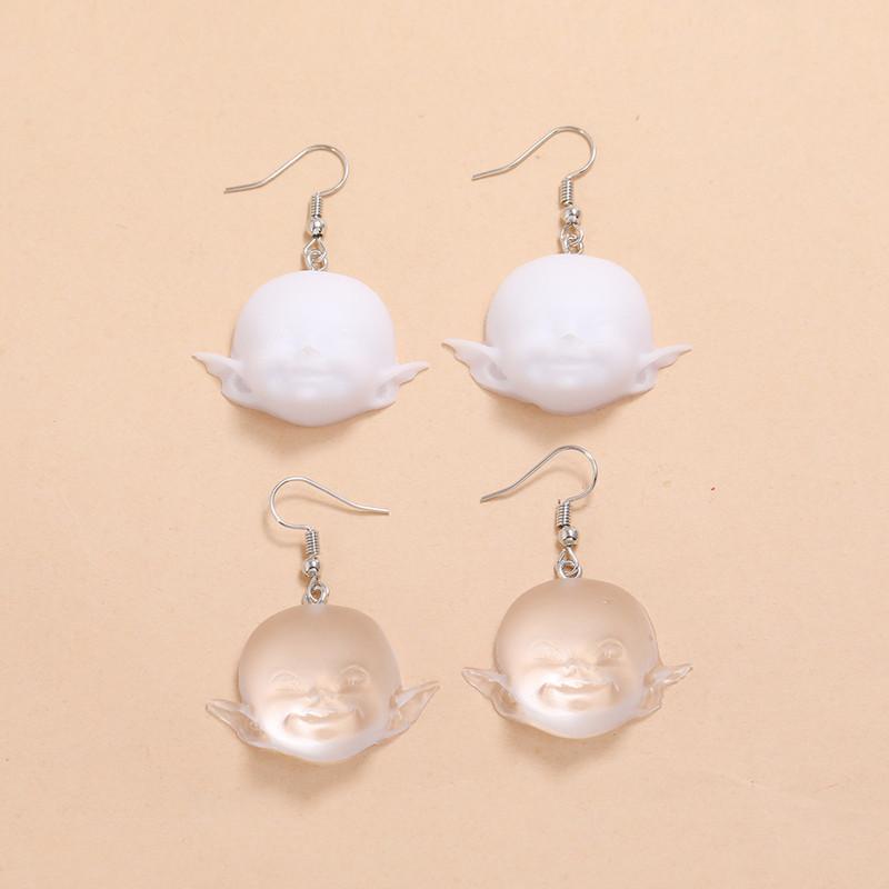 Creative Interesting Transparent White Resin Demon Dangle Earrings Fashion Halloween Party Earirngs Jewelry Gifts
Creative Interesting Transparent White Resin Demon Dangle Earrings Fashion Halloween Party Earirngs Jewelry Gifts