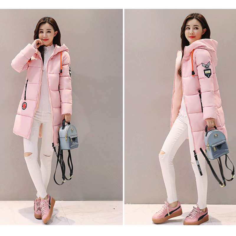 Parka Women Winter Down jacket Women Coat Long Hooded Outwear Female Parka Thick Cotton Padded Female Basic Coats LU666 201214