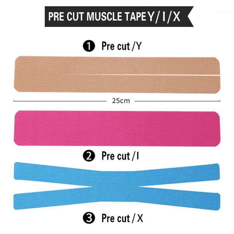 5Cmx5m Pre Cut Kinetic Muscle Support Athletic Recovery Elastic Kinesiology Tape Muscle Strain Ligament Tension Patch Y-I Strips1 от DHgate WW
