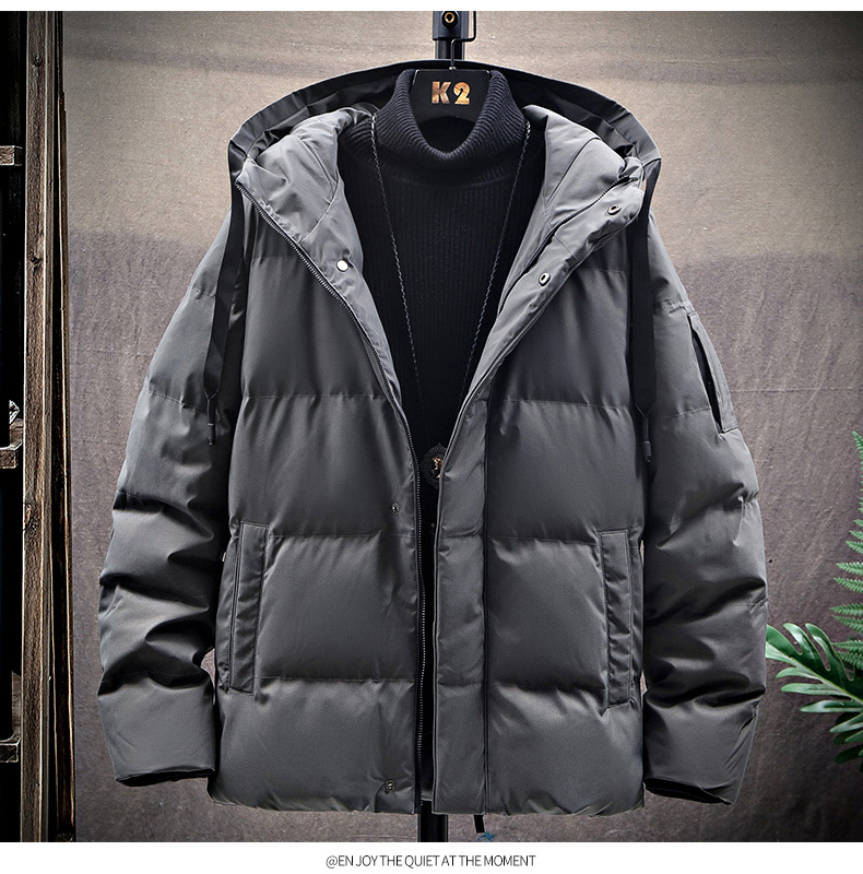 Gray The New Han Edition Of Bread Served Brief Paragraph Clothes Cotton-Padded Jacket Popular Logo Handsome Winter Jacket Coat, Grey
Gray The New Han Edition Of Bread Served Brief Paragraph Clothes Cotton-Padded Jacket Popular Logo Handsome Winter Jacket Coat, Grey