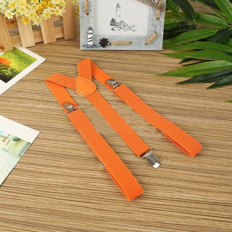 42 colors Adult women and Mens suspenders X-Back 1" Wide Adjustable Solid Straight Clip Suspenders For Trousers accessories Wholesale