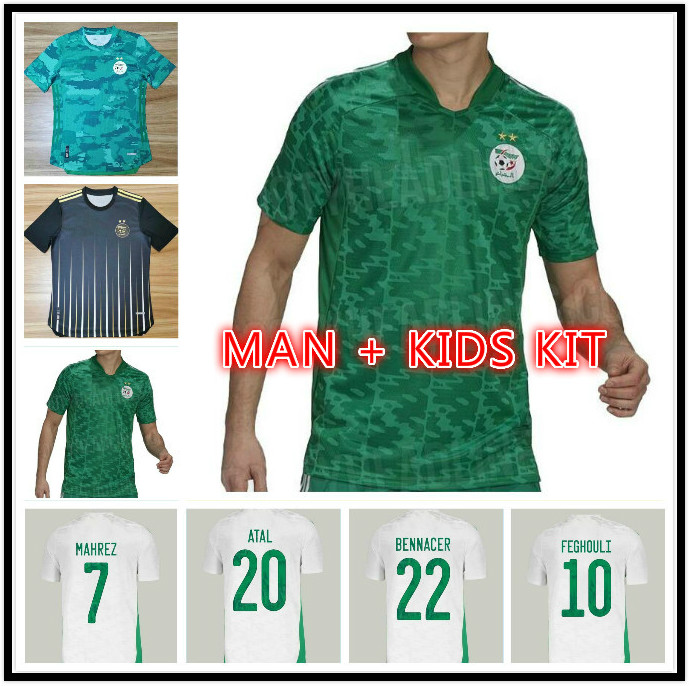 Man Kids Kit 20 21 Algeria National Team MAHREZ FEGHOULI Soccer Jerseys SLIMANI BENNACER ATAL Home Away Football Shirt Short Sleeve, Black;yellow
Man Kids Kit 20 21 Algeria National Team MAHREZ FEGHOULI Soccer Jerseys SLIMANI BENNACER ATAL Home Away Football Shirt Short Sleeve, Black;yellow