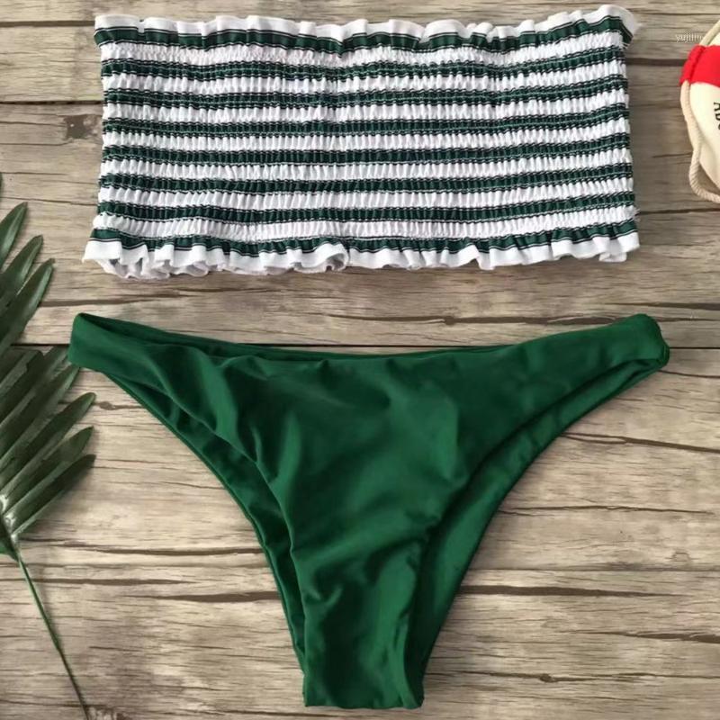Bandeau Bikinis Set Sexy Bathing Suit Female Shirring Stripe Ruffle Strapless Swimwear Women Swimsuit Two Piece Bikini for Girls1
Bandeau Bikinis Set Sexy Bathing Suit Female Shirring Stripe Ruffle Strapless Swimwear Women Swimsuit Two Piece Bikini for Girls1
