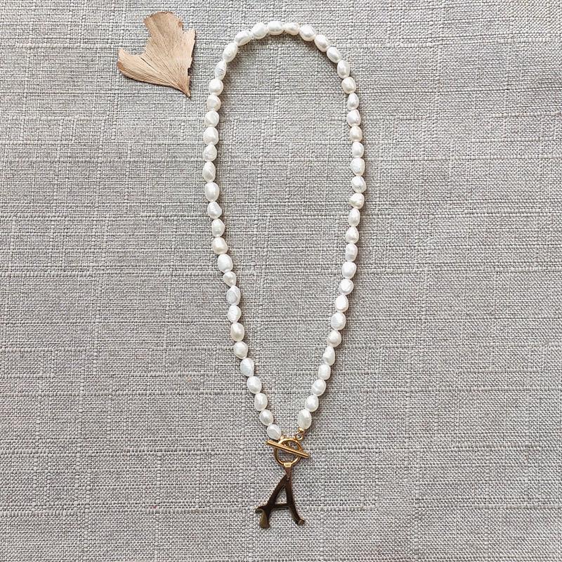 Real freshwater pearl necklace for women fashion name pendant jewelry 26 English alphabet choose gift for friends naszyjnik
Real freshwater pearl necklace for women fashion name pendant jewelry 26 English alphabet choose gift for friends naszyjnik