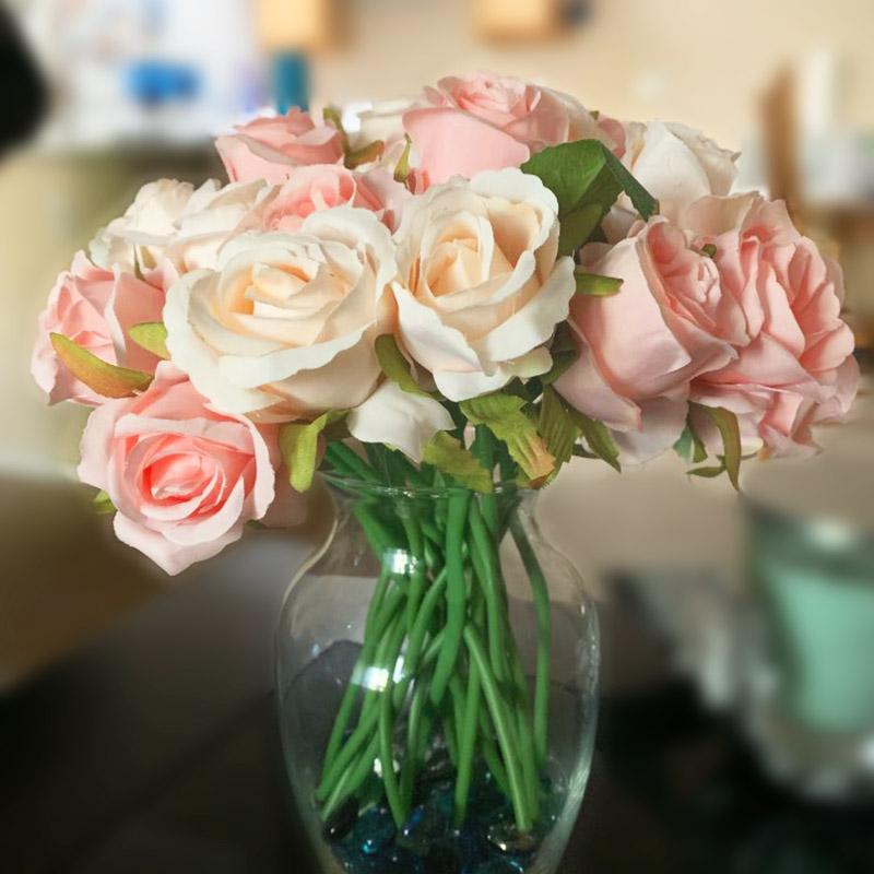 1 Bouquet DIY Artificial Flowers Rose Flower Bouquet Silk Rose Flower Wedding Favors For Home Garden Wedding Party Decoration, B10
1 Bouquet DIY Artificial Flowers Rose Flower Bouquet Silk Rose Flower Wedding Favors For Home Garden Wedding Party Decoration, B10