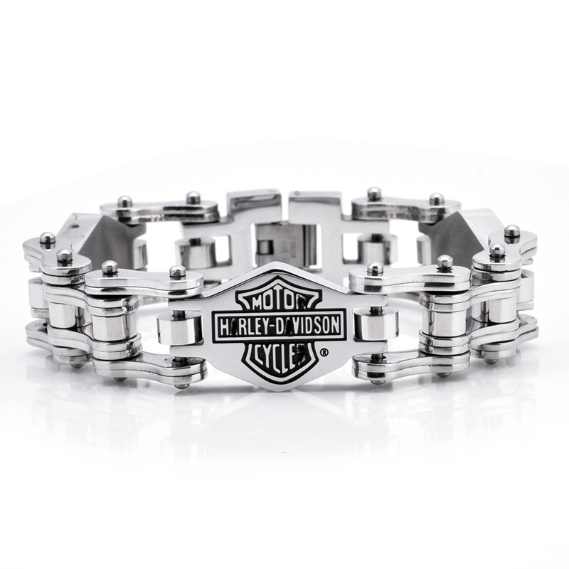 Motorcycle Cycling Skeleton Steel Bracelet European and American Personality Punk Men's 316L Harley Couple Bracelet Wholesale Free Shipping
Motorcycle Cycling Skeleton Steel Bracelet European and American Personality Punk Men's 316L Harley Couple Bracelet Wholesale Free Shipping