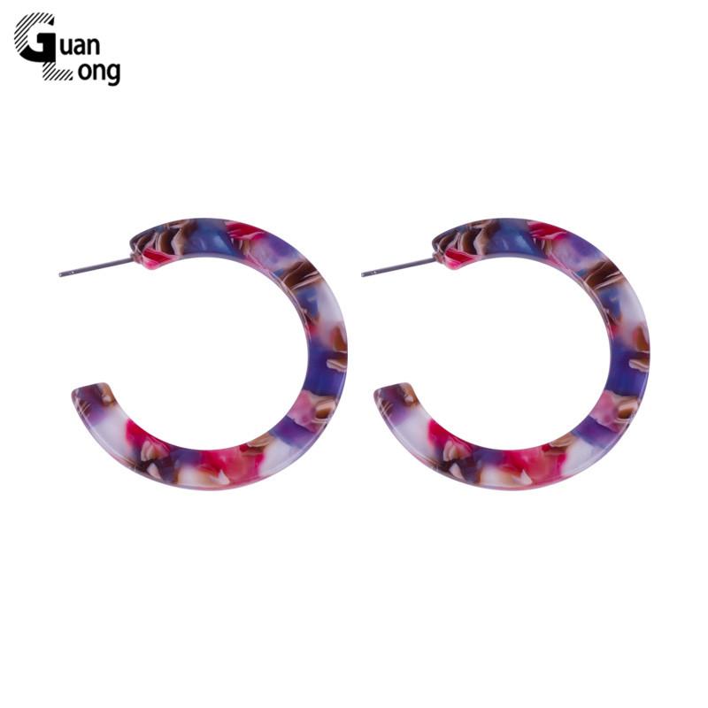 Guanlong Classic Fashion Acetate Resin Dorp Earrings Women Round Geometric Colorful Acetic Acid Acrylic Earring Metal Jewelry
Guanlong Classic Fashion Acetate Resin Dorp Earrings Women Round Geometric Colorful Acetic Acid Acrylic Earring Metal Jewelry