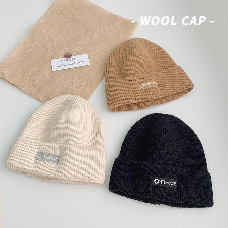 Trendy Warm Couple All-match Knitted Wool Hat Women Winter Fashion Pullover Hat Beanies, Black 
Trendy Warm Couple All-match Knitted Wool Hat Women Winter Fashion Pullover Hat Beanies, Black