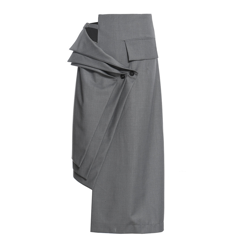 New English Personality Style Women Skirt Middle Long Office Layers Hollow Lady Out of the Waist Solid Skirts Elegant Party Clothes Pj9g, Gray
New English Personality Style Women Skirt Middle Long Office Layers Hollow Lady Out of the Waist Solid Skirts Elegant Party Clothes Pj9g, Gray