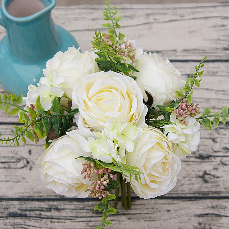 Wedding Bridal Holding Romantic Artificial Rose Flowers Bouquet Silk Real Touch Fake Flowers for Home Garden Decoration Floral, Blue
Wedding Bridal Holding Romantic Artificial Rose Flowers Bouquet Silk Real Touch Fake Flowers for Home Garden Decoration Floral, Blue