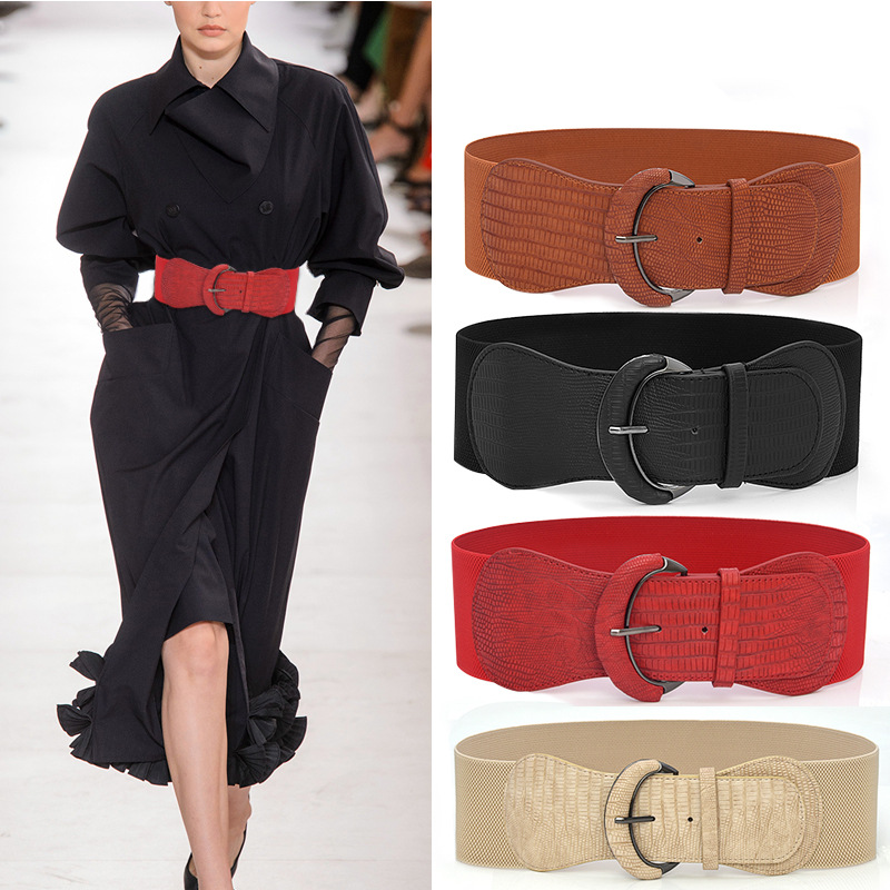 Female chastity belt wide elastic leather belts for women and ladies dress coat fashion decoration for gift, Black;brown
Female chastity belt wide elastic leather belts for women and ladies dress coat fashion decoration for gift, Black;brown