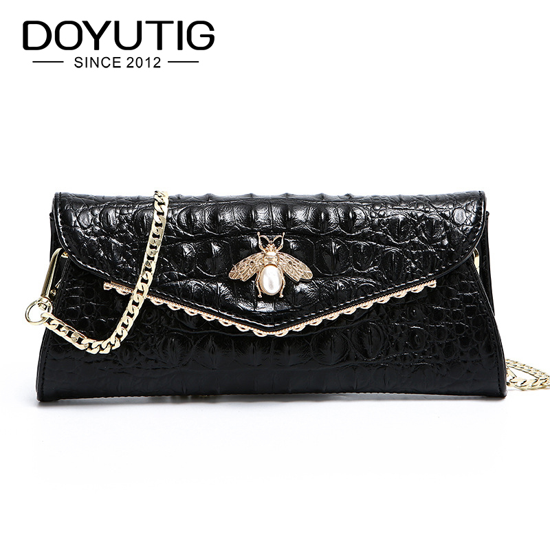 DOYUTIG Women Luxury Evening Clutch Bags Black Honeybee Charm Female Genuine Leather Shoulder Bag Crossbody Purse & Handbag A212 Q1116
DOYUTIG Women Luxury Evening Clutch Bags Black Honeybee Charm Female Genuine Leather Shoulder Bag Crossbody Purse & Handbag A212 Q1116