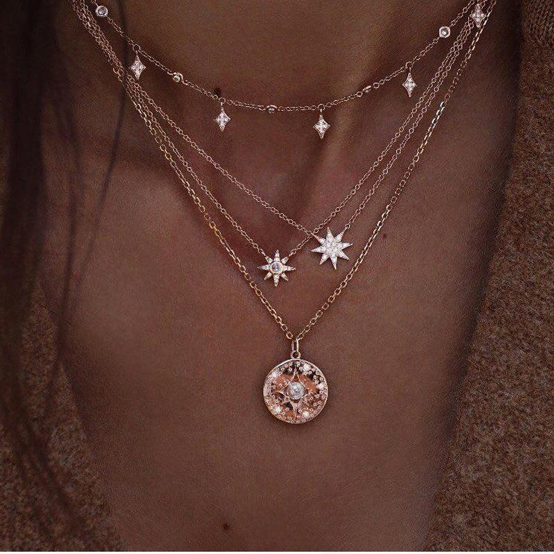 MuHan 2020 New Fashion Multi-layer Choker Star Pendant Necklace Trend Chain Jewelry for Women Party Charm Gift Jewellery
MuHan 2020 New Fashion Multi-layer Choker Star Pendant Necklace Trend Chain Jewelry for Women Party Charm Gift Jewellery