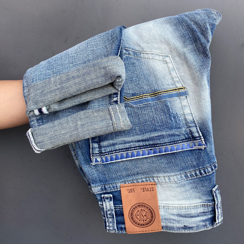 2021 New Newly Designer Fashion Jeans Retro Blue Elastic Ripped Casual Denim Pants High Quality Italian Style Vintage Slim Fit Trousers Tdqr
2021 New Newly Designer Fashion Jeans Retro Blue Elastic Ripped Casual Denim Pants High Quality Italian Style Vintage Slim Fit Trousers Tdqr