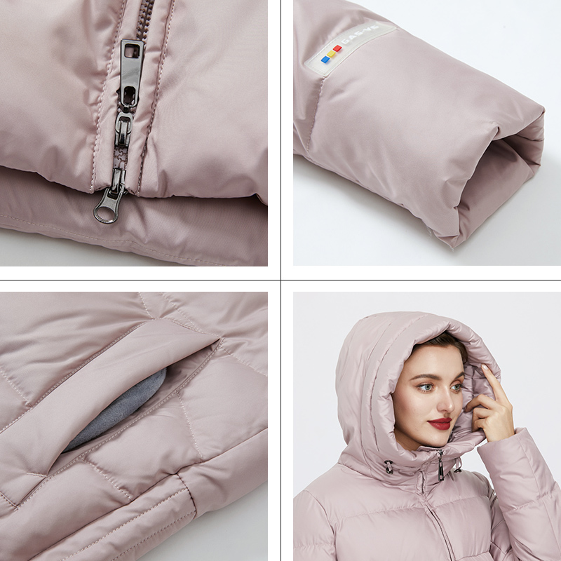 GASMAN New plus size black women's winter jacket Coat women warm hooded down parka outwear Female fashion puffer jacket 011 201217