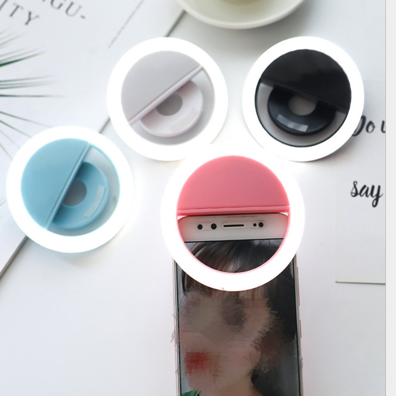 Selfie Ring Mobile Phone Clip Lens Light Lamp Litwod Led Bulbs Emergency Dry Battery For Photo Camera Well Smartphone Beauty