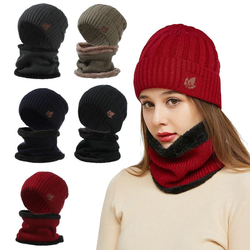 2020 Women Winter Hat And Scarf Set Plus Velvet Thickened Earmuffs Men Women Fashion Hats Cap Knitted Thick Warm Scarf Windproof, Bk
2020 Women Winter Hat And Scarf Set Plus Velvet Thickened Earmuffs Men Women Fashion Hats Cap Knitted Thick Warm Scarf Windproof, Bk