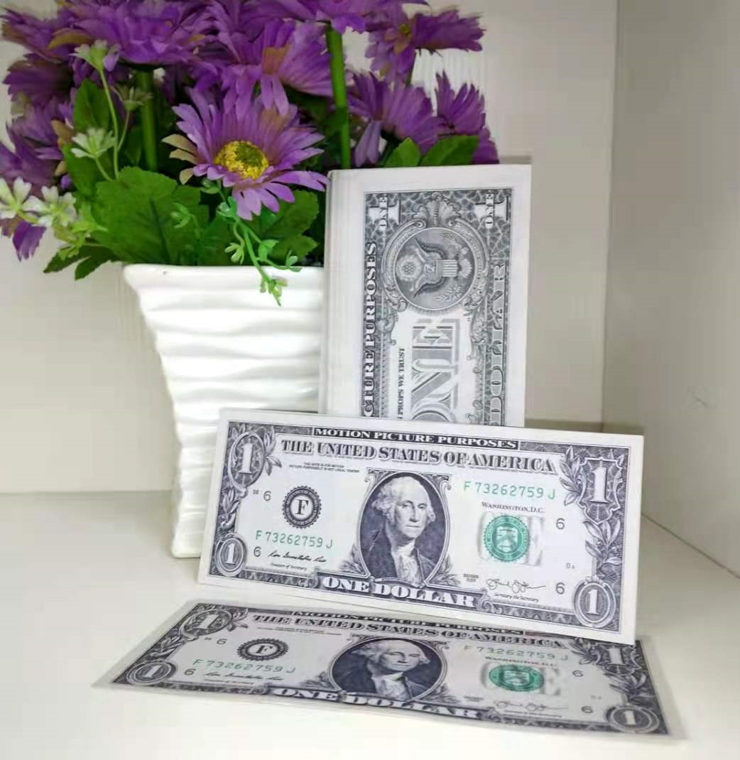 USA Dollars Prop money Movie Banknote Paper Novelty Toys 1 Dollar Currency Party Fake Money Children Gift 0005
USA Dollars Prop money Movie Banknote Paper Novelty Toys 1 Dollar Currency Party Fake Money Children Gift 0005