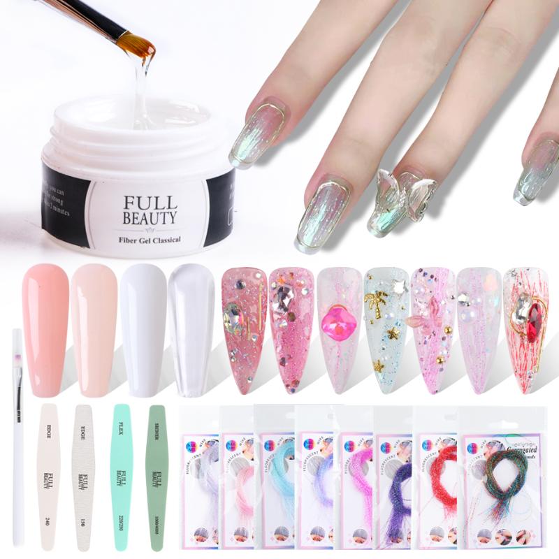 Nails Poly Polish Extension Gel Kit Fluorescent Fiber Silk Nail File Brush Hybrid Polymer Acrylic Gel Manicuring Tool Set BE1859
Nails Poly Polish Extension Gel Kit Fluorescent Fiber Silk Nail File Brush Hybrid Polymer Acrylic Gel Manicuring Tool Set BE1859