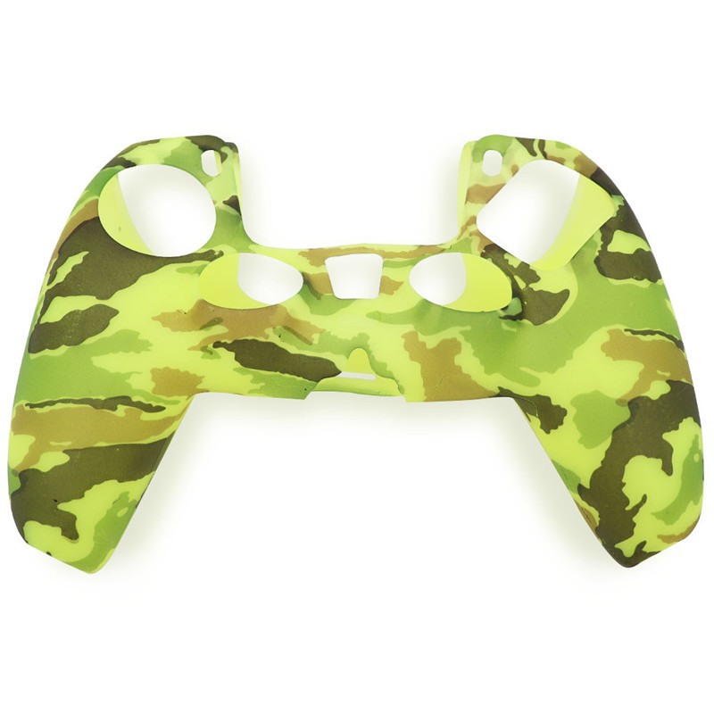 For PS5 Controller Gamepad Silicone Non-slip Protective Environmentally Friendly Silicone Case Camouflage Ps5 Protective Cover Fast Shipping