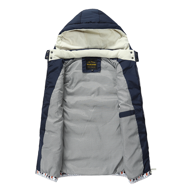 New Men Casual Winter Vest Warm Men's Sleeveless Jacket Hooded Vests Fashion Overcoat Autumn Waistcoat Hat Detachable M-5XL 201216