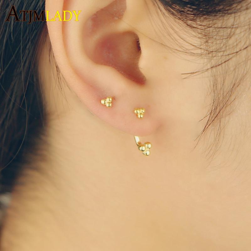 100% 925 Sterling silver minimalist round dots charming earring double sided front back fashion tiny jewelry women earring
100% 925 Sterling silver minimalist round dots charming earring double sided front back fashion tiny jewelry women earring