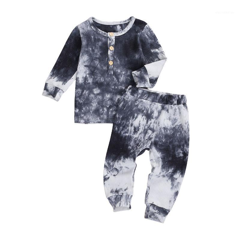 Infant Tie-dye Print Outfits, Toddler Long Sleeve Round Neck Single-breasted Top Elastic Waist Trousers1
Infant Tie-dye Print Outfits, Toddler Long Sleeve Round Neck Single-breasted Top Elastic Waist Trousers1