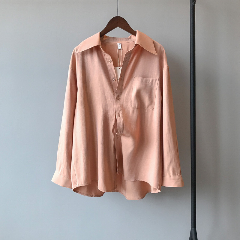 2021 New Chic Casual Simple Shiny Bling Female Loose Blouse Women Elegant Korean Solid Color Ovesize Shirt Top 4tty, Pink
2021 New Chic Casual Simple Shiny Bling Female Loose Blouse Women Elegant Korean Solid Color Ovesize Shirt Top 4tty, Pink