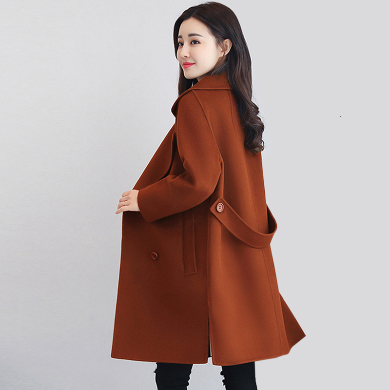 2021 New Autumn Winter Women's Wool Coats Turn-down Collar Sleeve Outwear Solid Color Double Breasted Jacket 3GLP
2021 New Autumn Winter Women's Wool Coats Turn-down Collar Sleeve Outwear Solid Color Double Breasted Jacket 3GLP