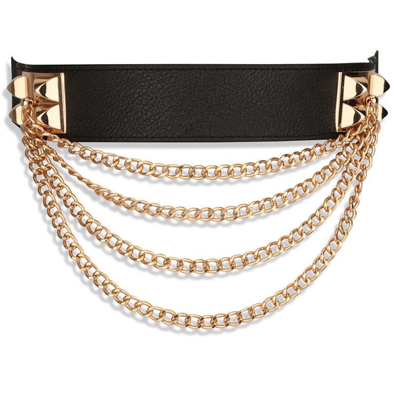 Luxury Ladies Belt Belt Wild Dress Elastic Belt Metal Four Waist Chain Gold Layer Banquet Dress Women Elastic Band Thin 201120, Black
Luxury Ladies Belt Belt Wild Dress Elastic Belt Metal Four Waist Chain Gold Layer Banquet Dress Women Elastic Band Thin 201120, Black